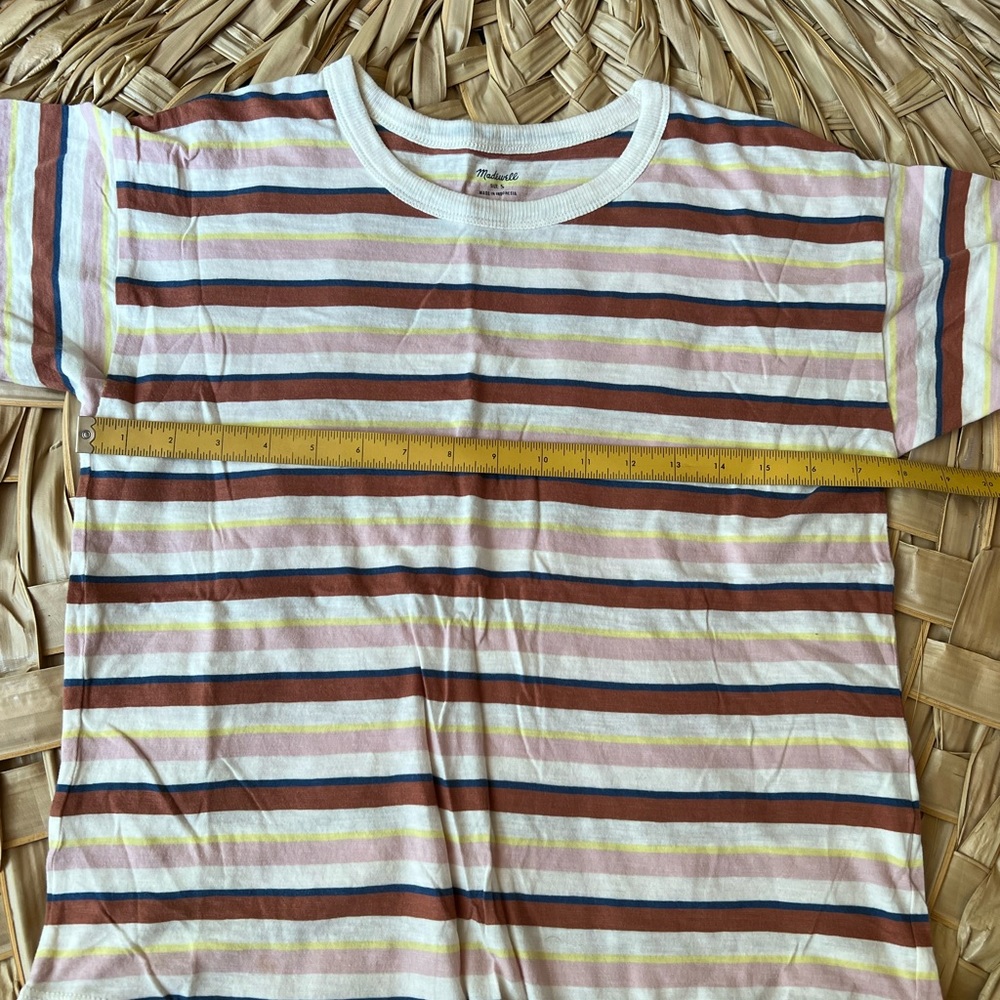 MADEWELL Neutral Striped T-Shirt - Picture 6 of 6